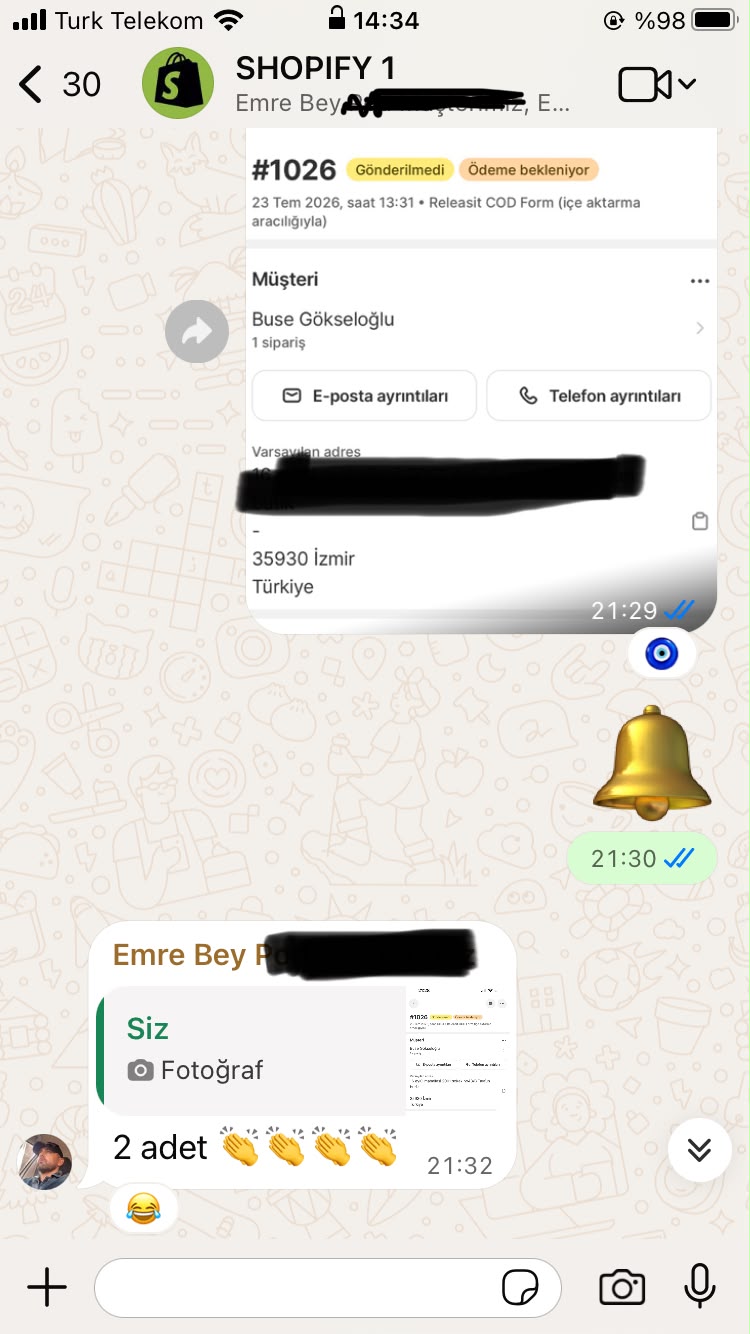 Shopify stok hazırlama görüntüsü