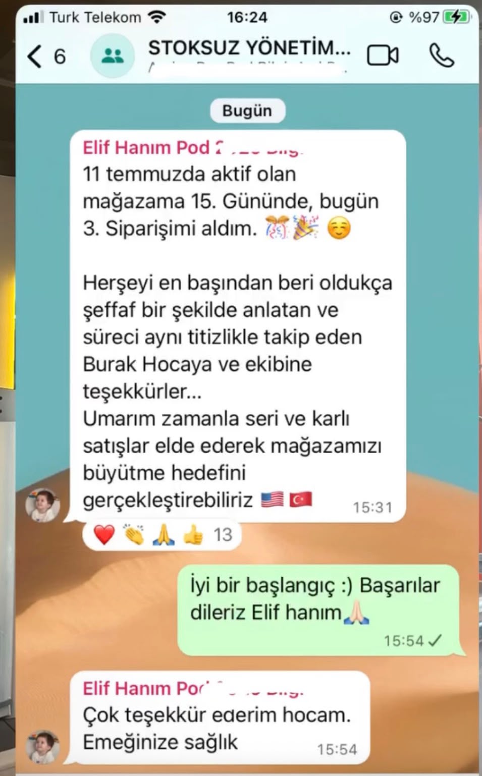 Etsy mağaza başarısı referansı