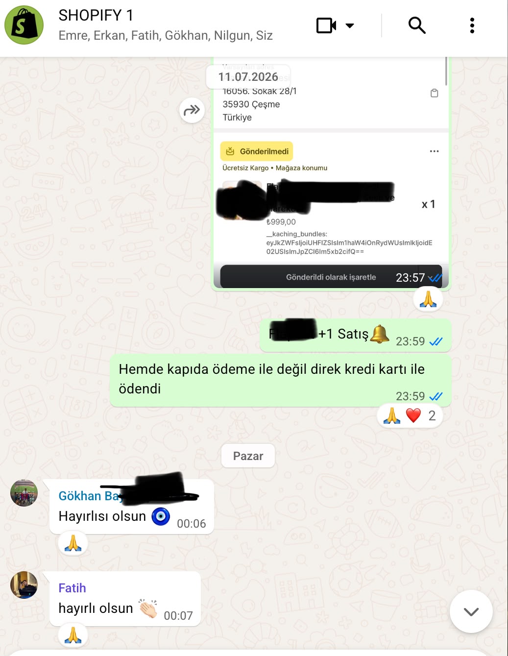 Shopify kargolama görüntüsü